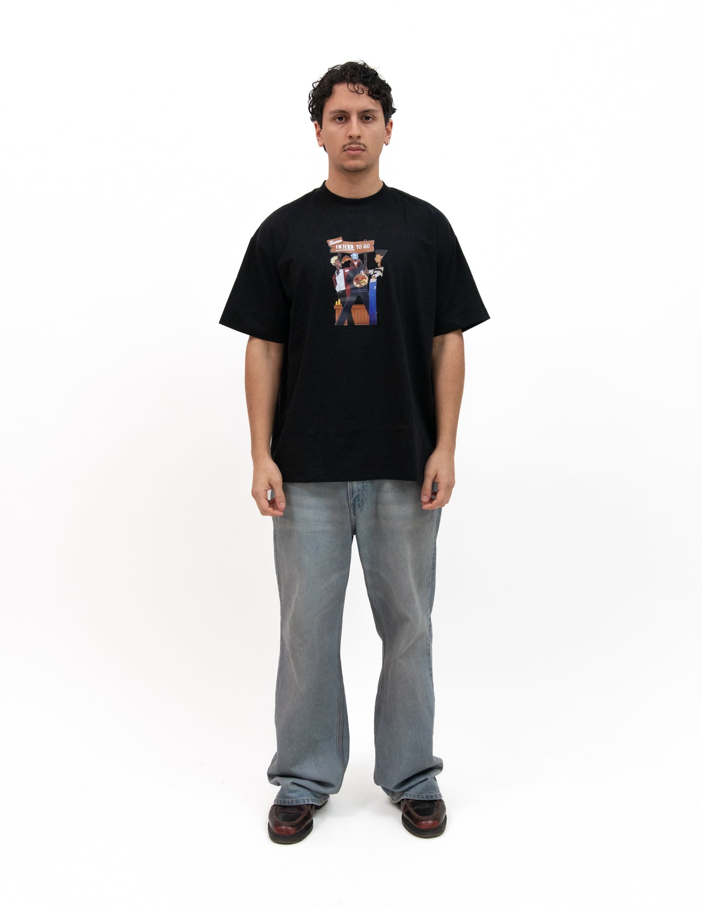 T-SHIRT "INJERA TO GO" BLACK