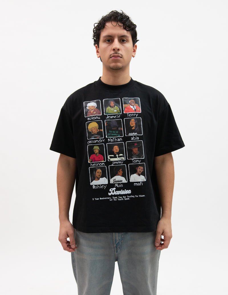 T-SHIRT 5TH ANNIVERSARY BLACK