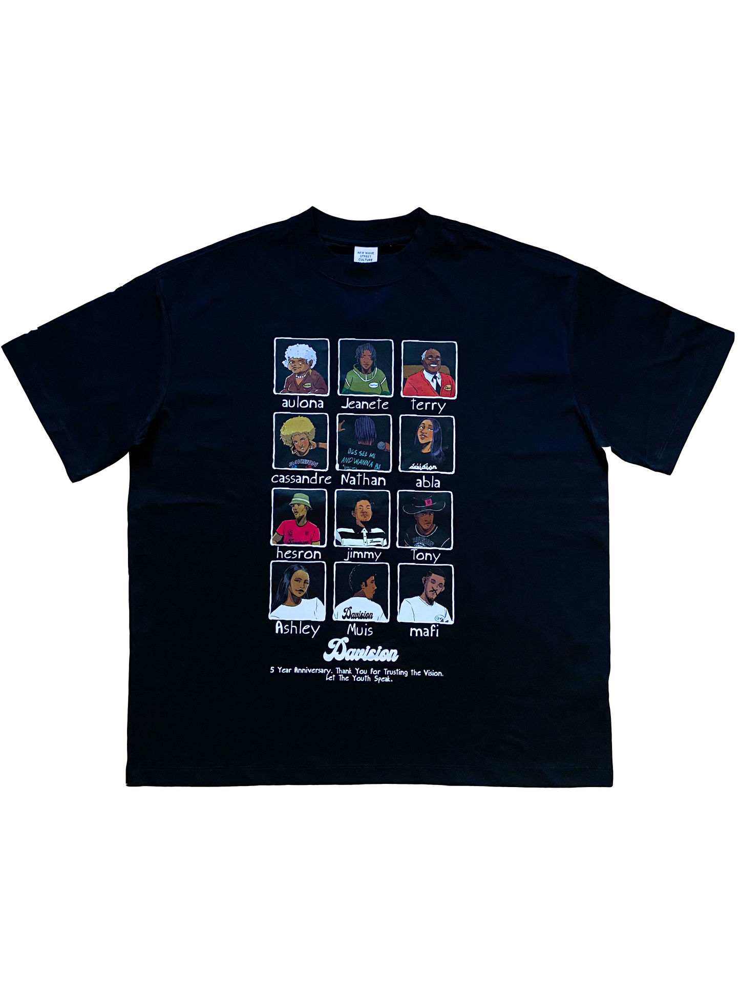 T-SHIRT 5TH ANNIVERSARY BLACK