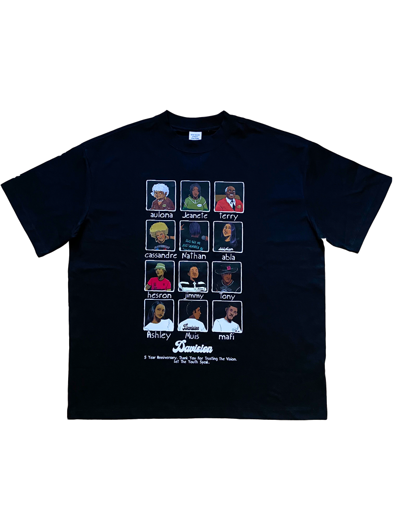 T-SHIRT 5TH ANNIVERSARY BLACK