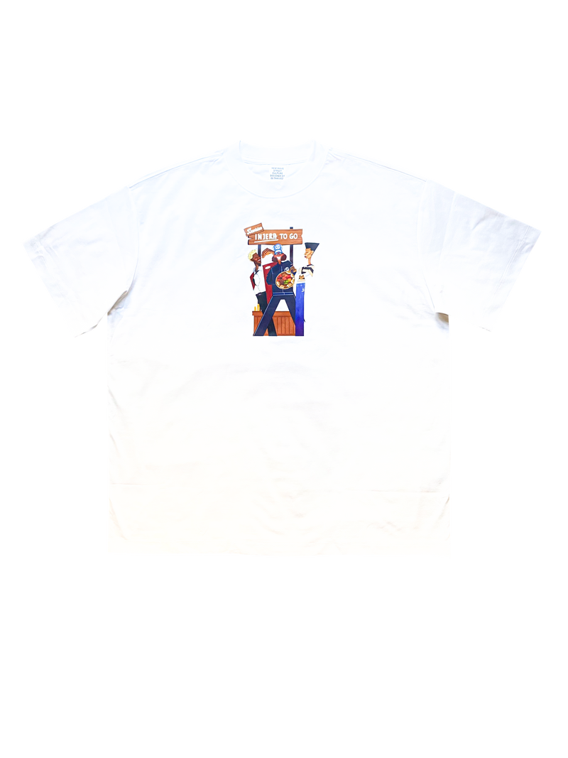 T-SHIRT "INJERA TO GO" WHITE